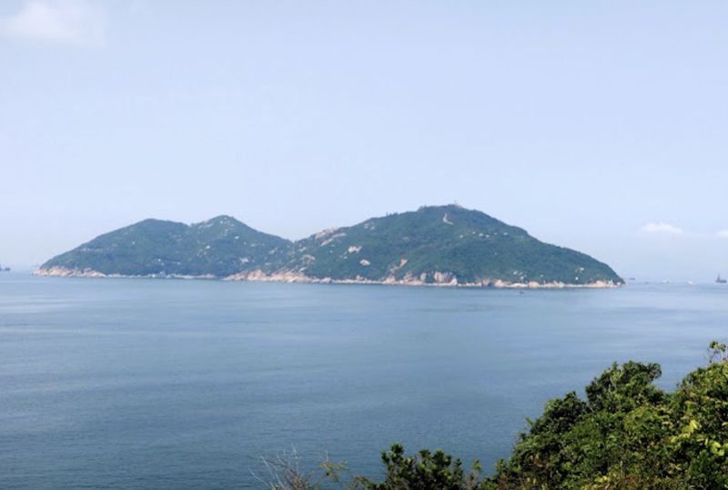 石鼓洲附近海面。