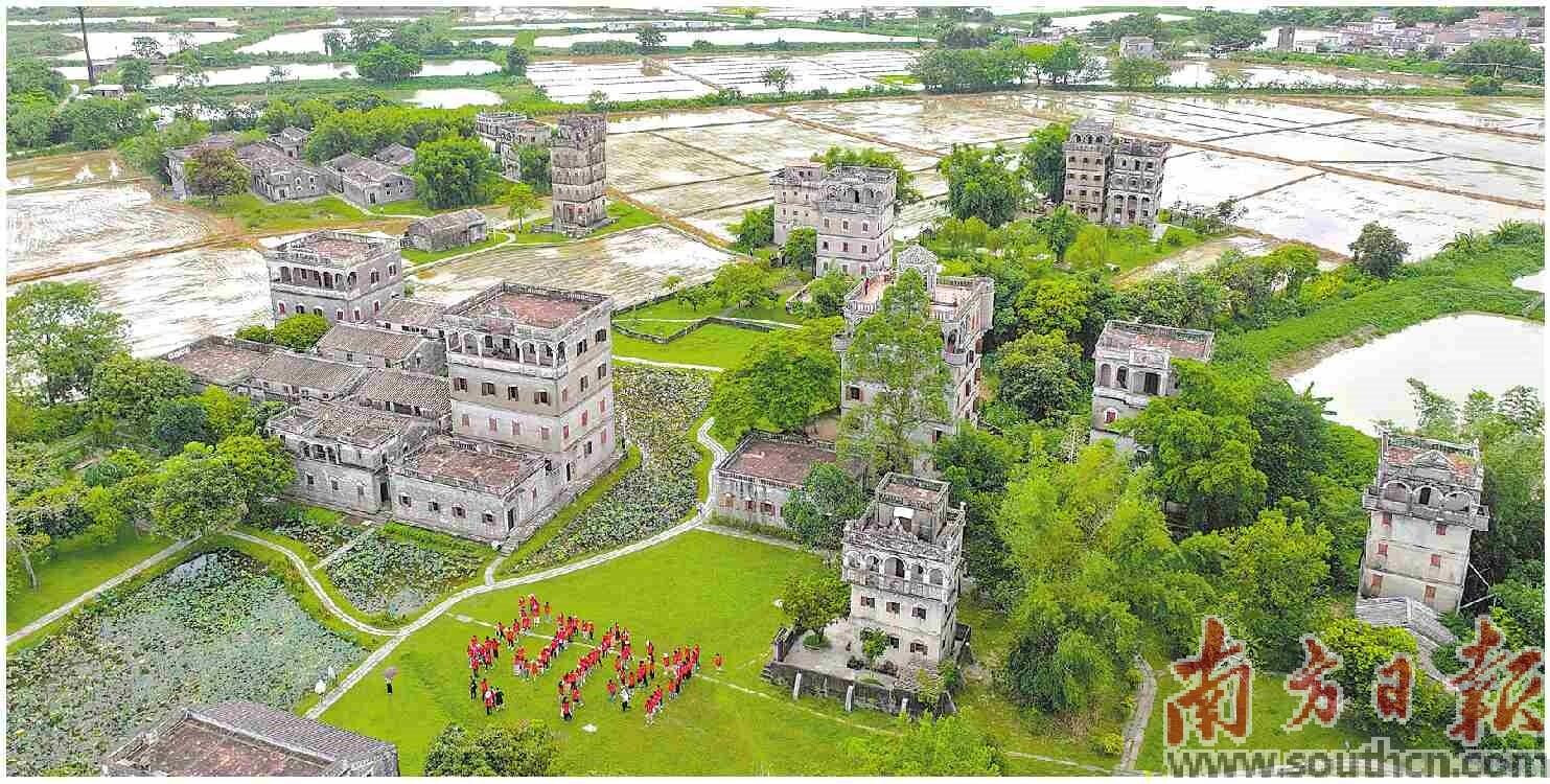 开平市塘口镇自力村是中国历史文化名村，有9座碉楼6座庐。南方日报记者 杨兴乐 摄