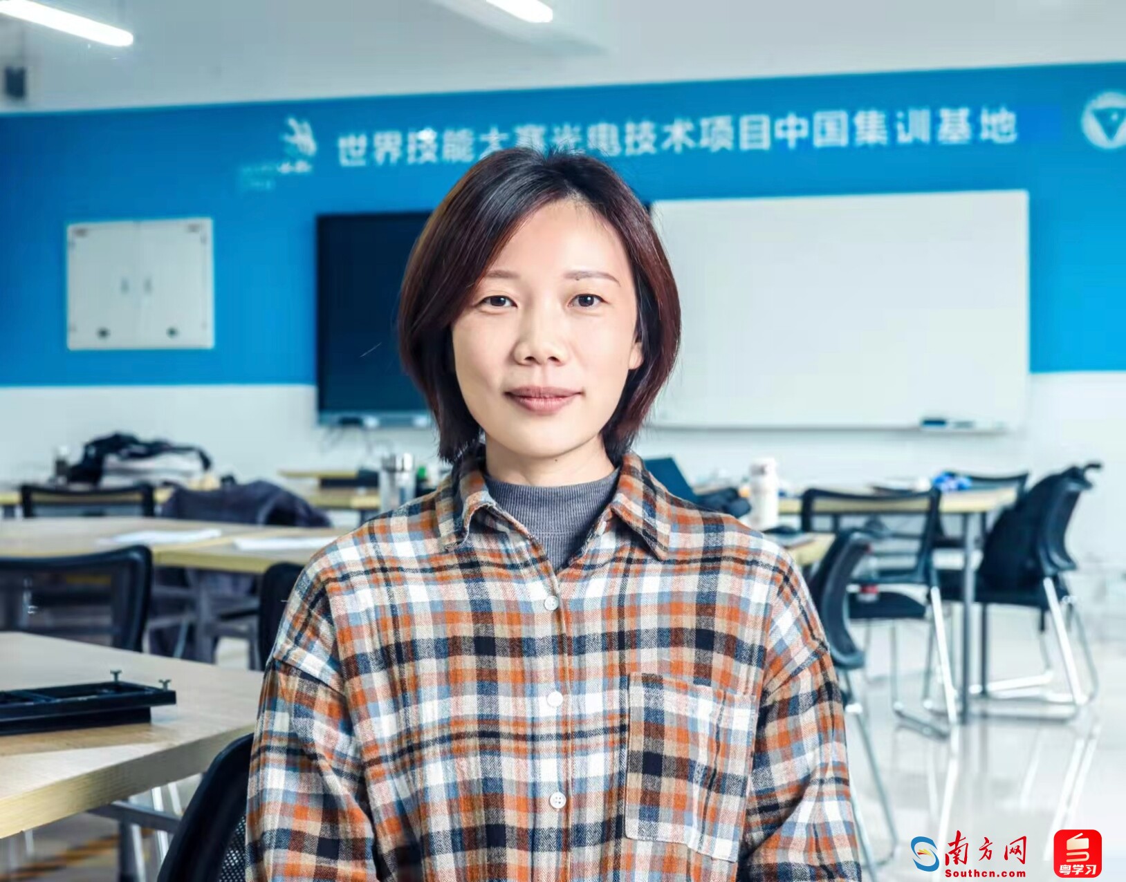 深圳信息职业技术大学微电子学院副教授沈晓霞。受访者供图