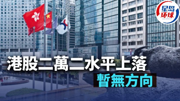 港股二万二水平上落 港股二万二水平上落