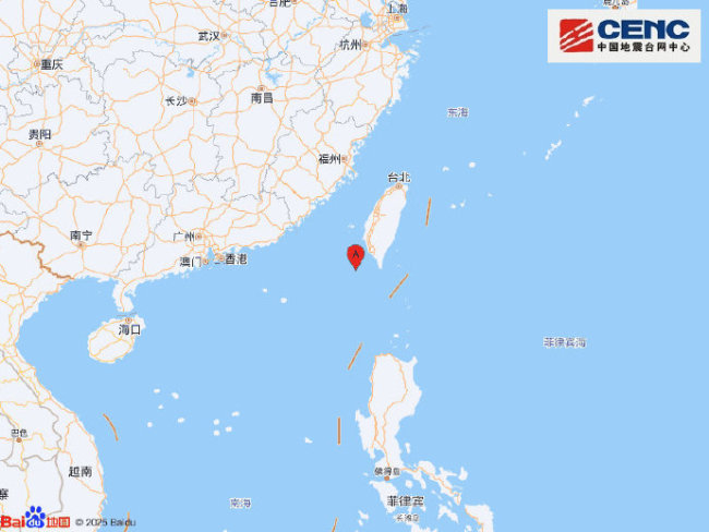 南海海域附近发生4.0级左右地震