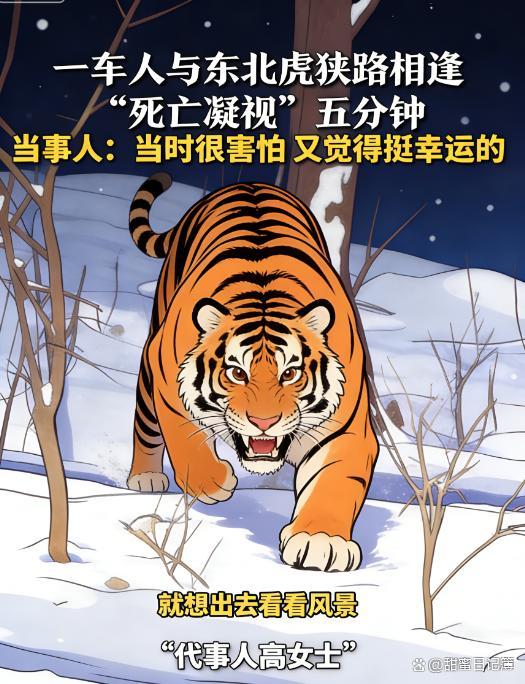 女子近距离感受东北虎“死亡凝视”