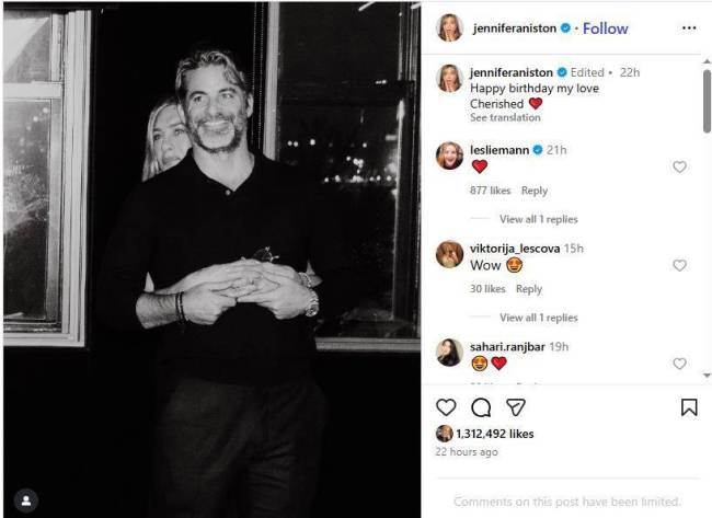 詹妮弗·安妮斯顿官宣新恋情