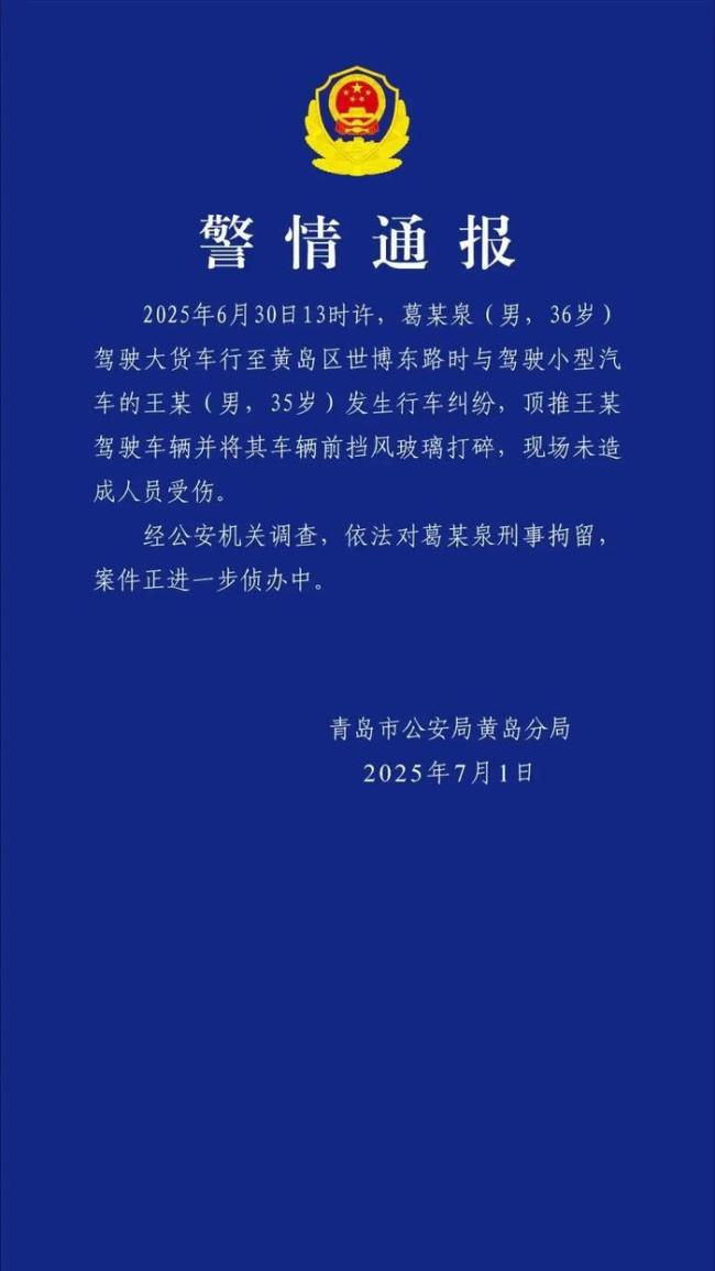 男子驾驶大货车顶推小汽车被刑拘