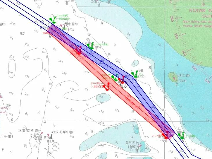航道调整图。图源:厦门海事局