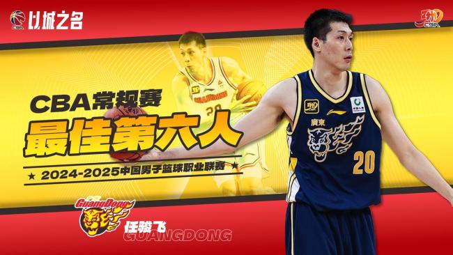 任骏飞当选CBA年度最佳第六人