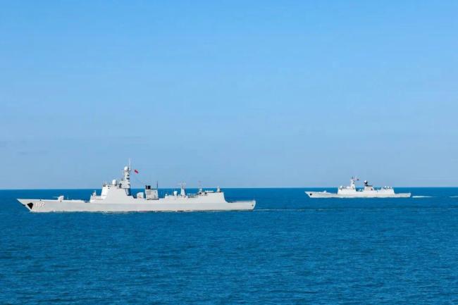 解放军东部战区多舰艇实战化演练