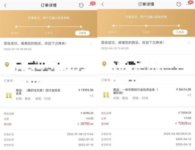教授每年强制自己定投100克黄金