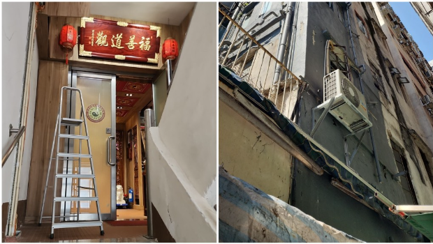 楼上佛堂遭撬窗爆窃。