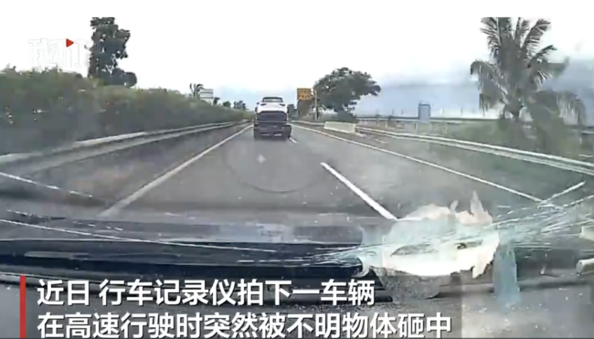 高速路天降U型铁砸伤副驾