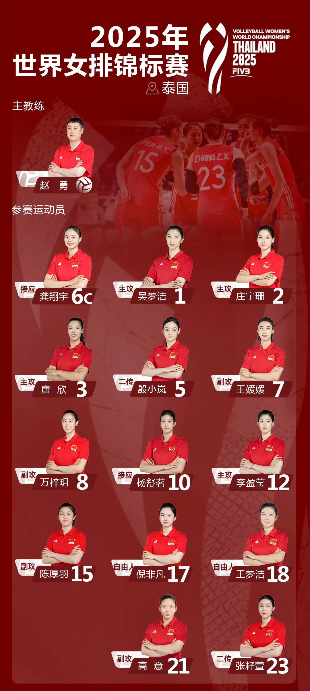 图源：中国女排微博