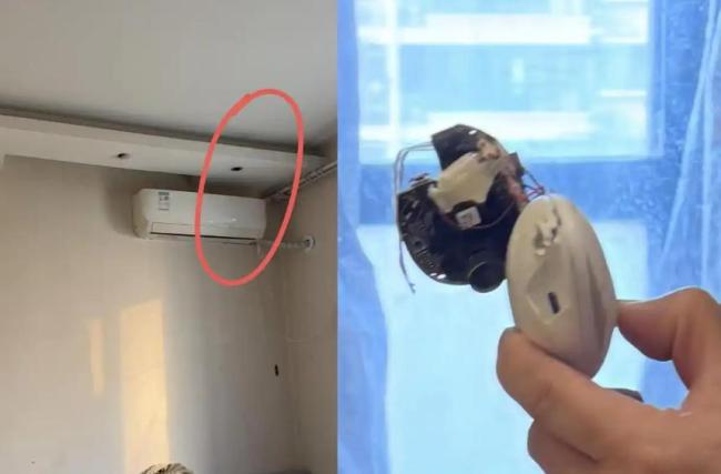 独居女租客卧室灯筒内藏摄像头