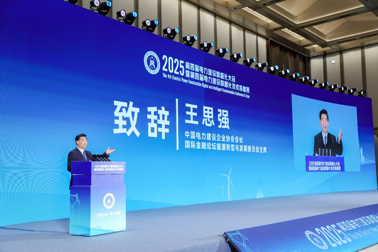 中国电力建设企业协会会长、国际金融论坛能源转型与发展委员会主席王思强发表致辞