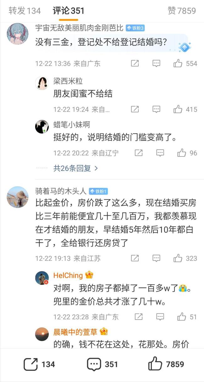 女子还没儿媳提前囤黄金备着