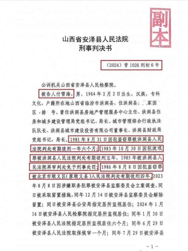 落马局长曾多次犯罪:盗窃 持枪伤人