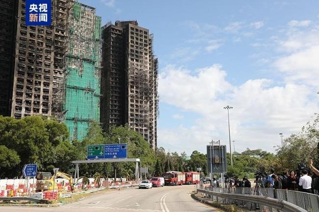 香港初步确定起火点大致位置