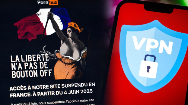 法国要求审查使用者年龄，Pornhub母公司Aylo Freesites决定在法国停运。 法新社