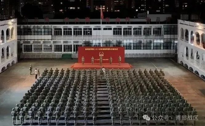 ▲陆军部队防务交接仪式