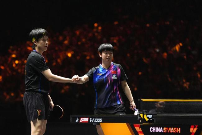 王楚钦孙颖莎获混双外卡