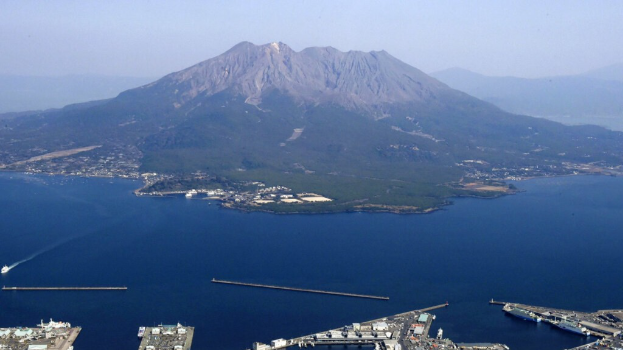 樱岛火山日前又发生喷发。美联社资料图
