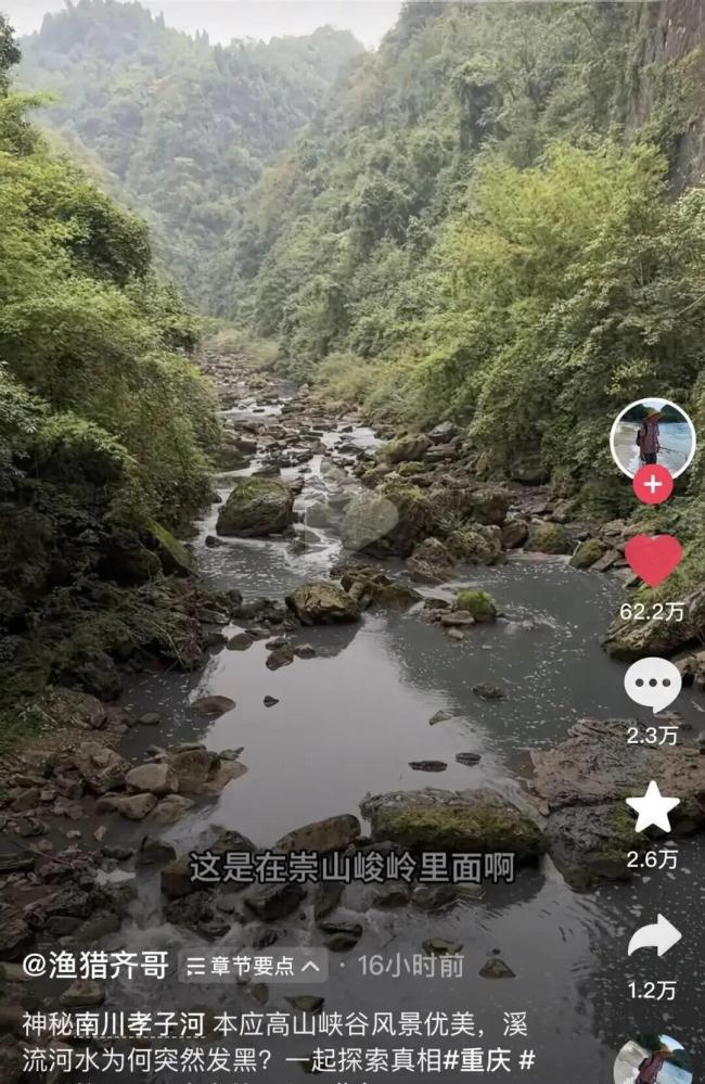 重庆南川通报长江支流孝子河污染