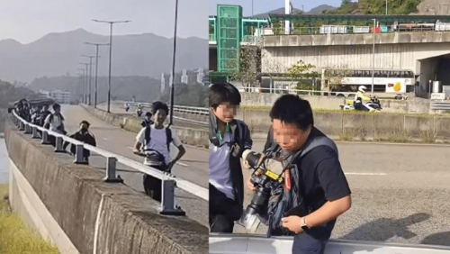 大榄逾20巴士迷企公路影相 大榄逾20巴士迷企公路影相