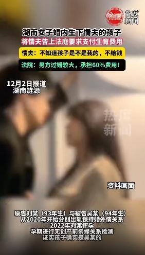 女子婚内生下私生子情夫被判担责