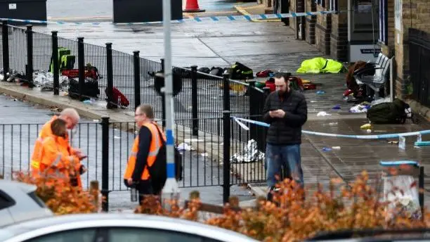 △事发现场附近