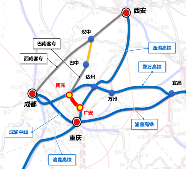 未来广安可70分钟直达成都 铁路建设启动