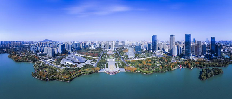 安徽合肥:文明一座城,向上新力量 合肥市政务区。合肥市委宣传部供图