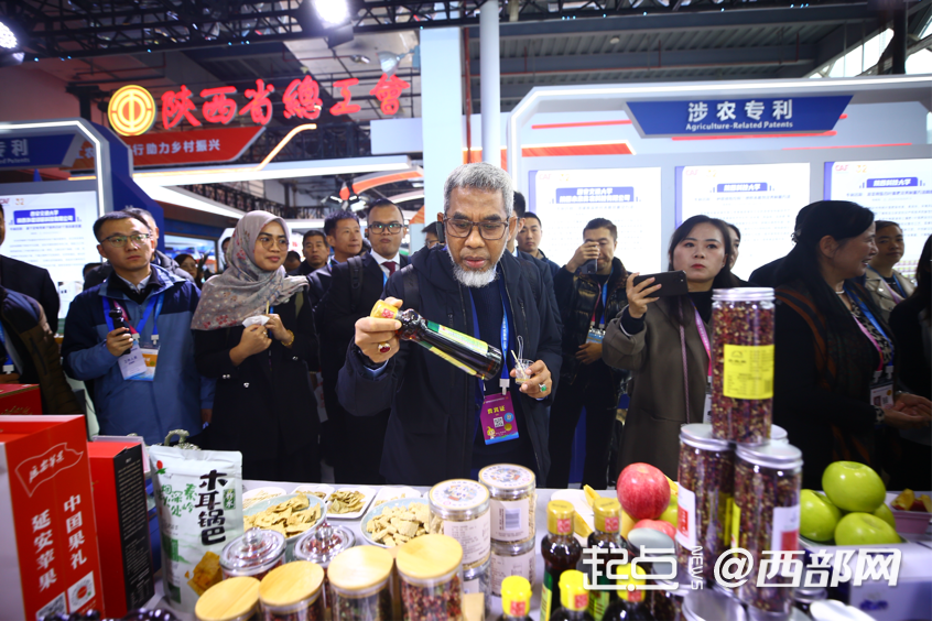 东盟知识产权机构外宾在陕西知识产权展区