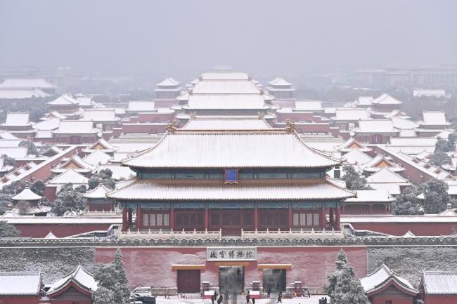 北京初雪来了