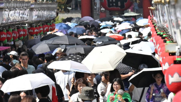 日本现极端高温