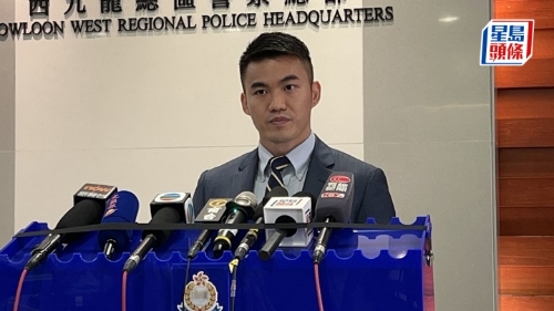 西九龙总区重案组总督察林柏乔述拘捕行动。 西九龙总区重案组总督察林柏乔述拘捕行动。