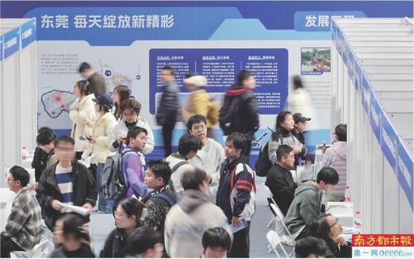 11月22日，“百万英才汇南粤”2025年N城联动秋季招聘活动走进宁波大学。 东莞市人社局供图